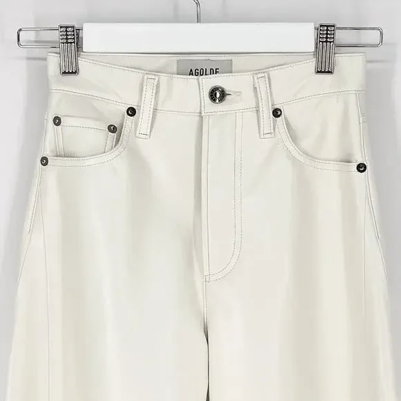 AGOLDE Luna Recycled Leather Pants Women display picture 1